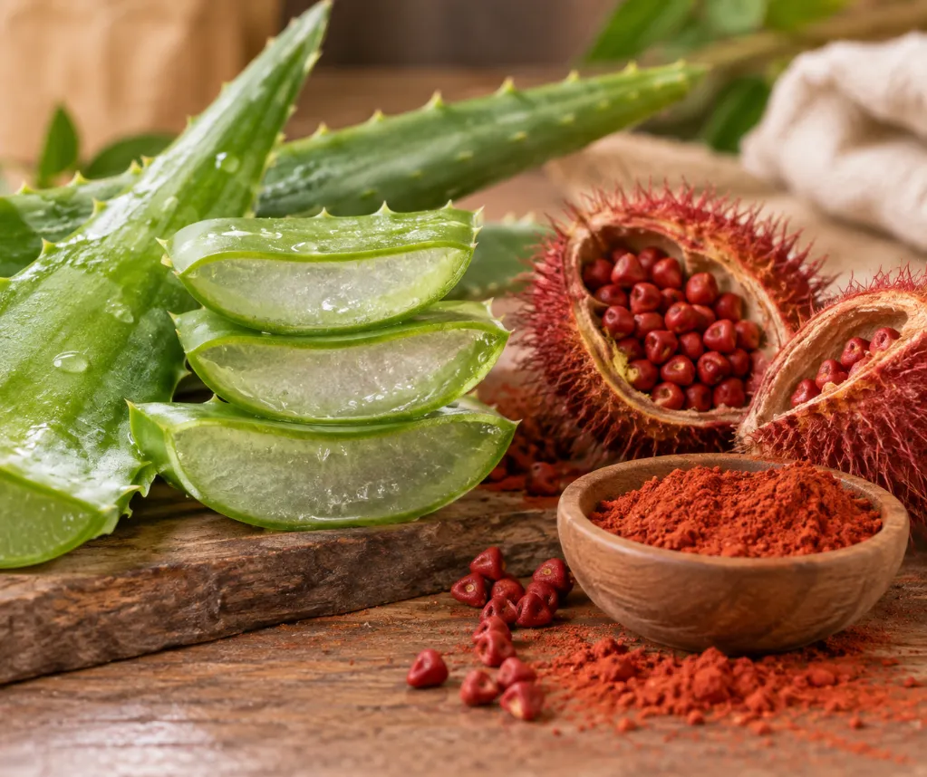 Aloé vera et urucum.webp